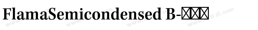 FlamaSemicondensed B字体转换